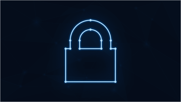 Free padlock neon cybersecurity vector