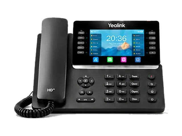 Yealink executive VoIP desk phone with large colour touchscreen